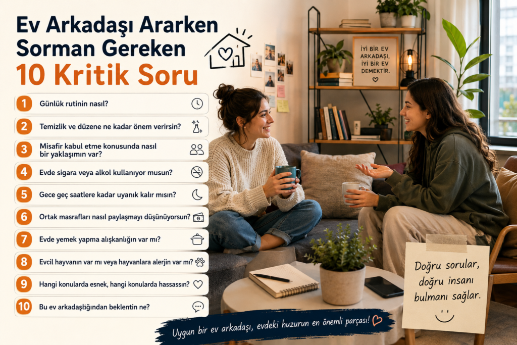 Ev Arkadaşı Ararken Sorman Gereken 10 Kritik Soru
