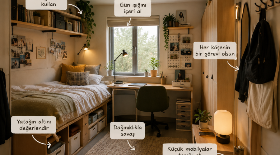 Küçük Odada Yaşamak Daha Rahat Hale Nasıl Gelir?